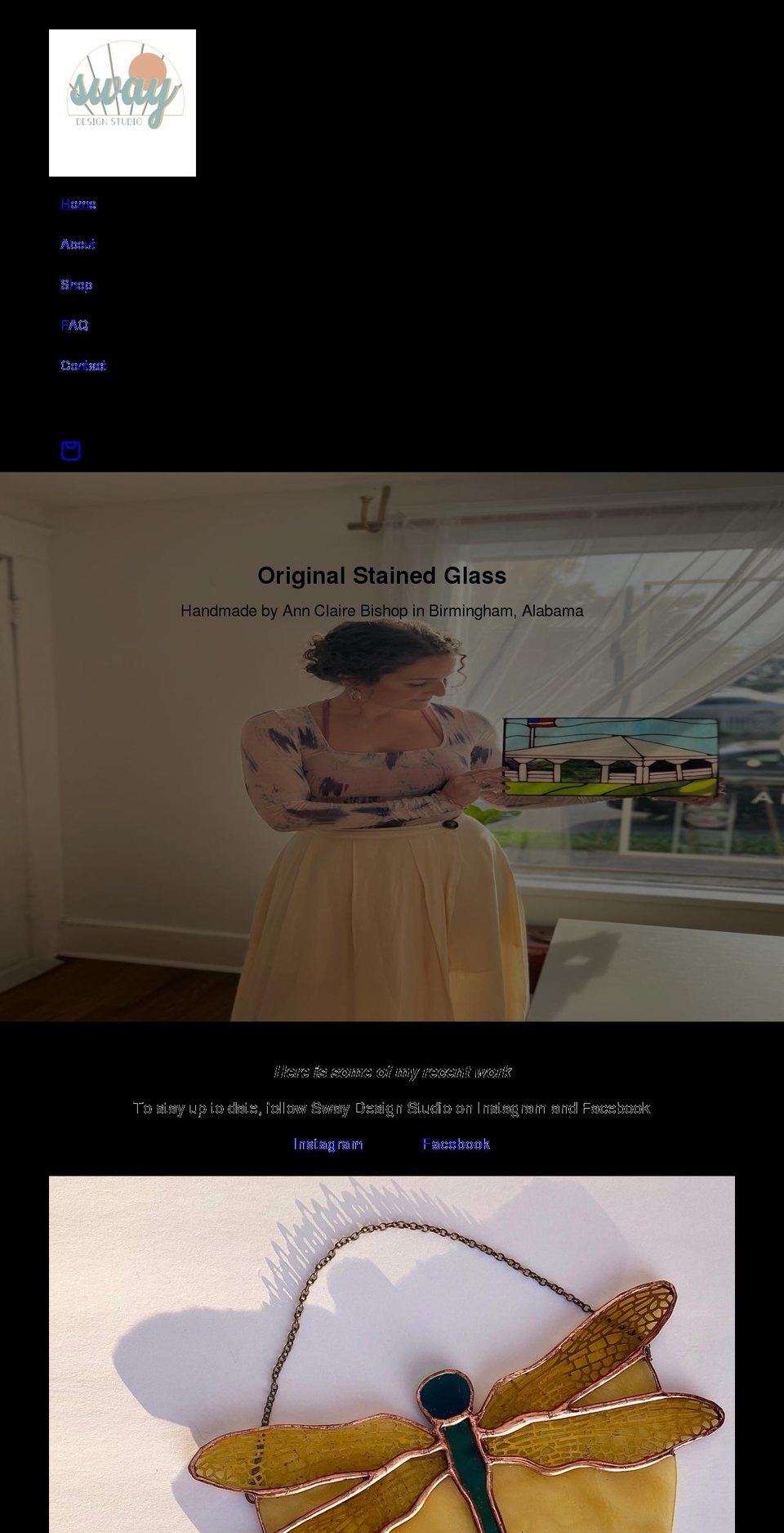 swaydesignstudio.com shopify website screenshot