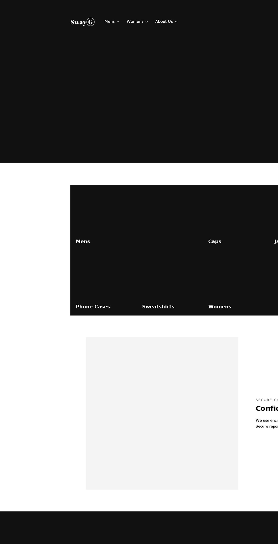swayg.com — Shopify storefront screenshot