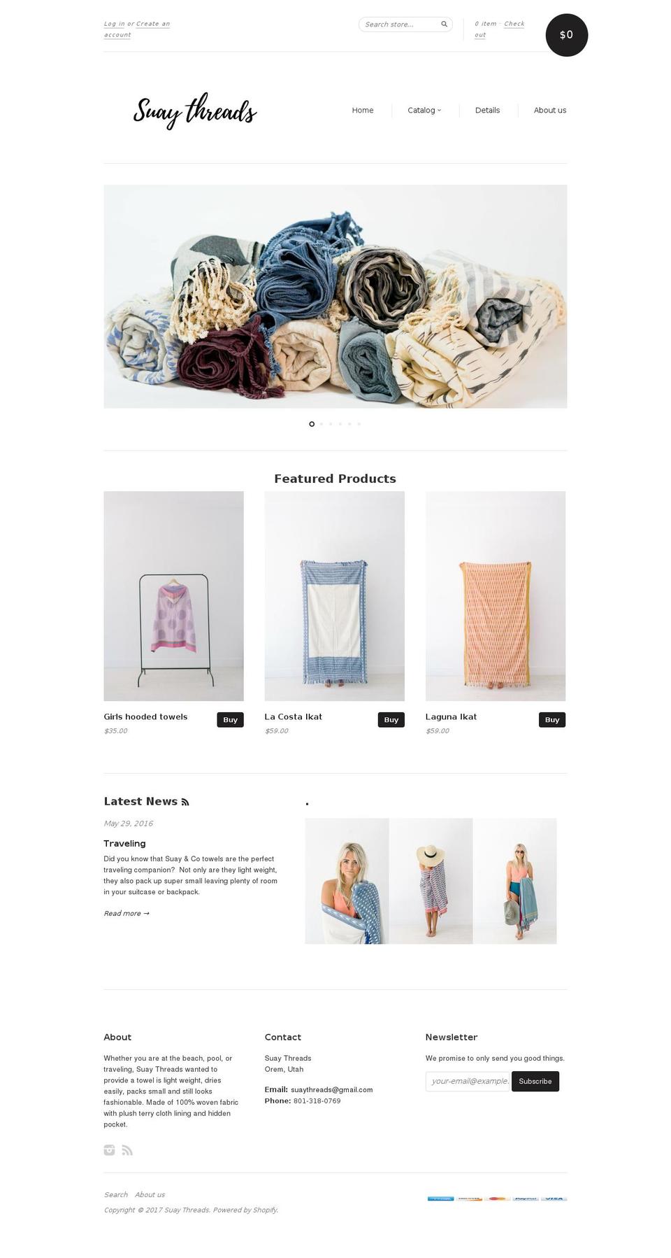 swaythreads.com shopify website screenshot