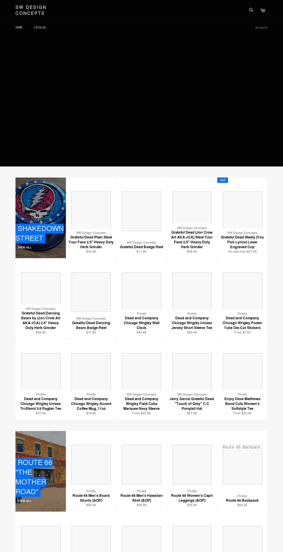 swdesignconcepts.com shopify website screenshot
