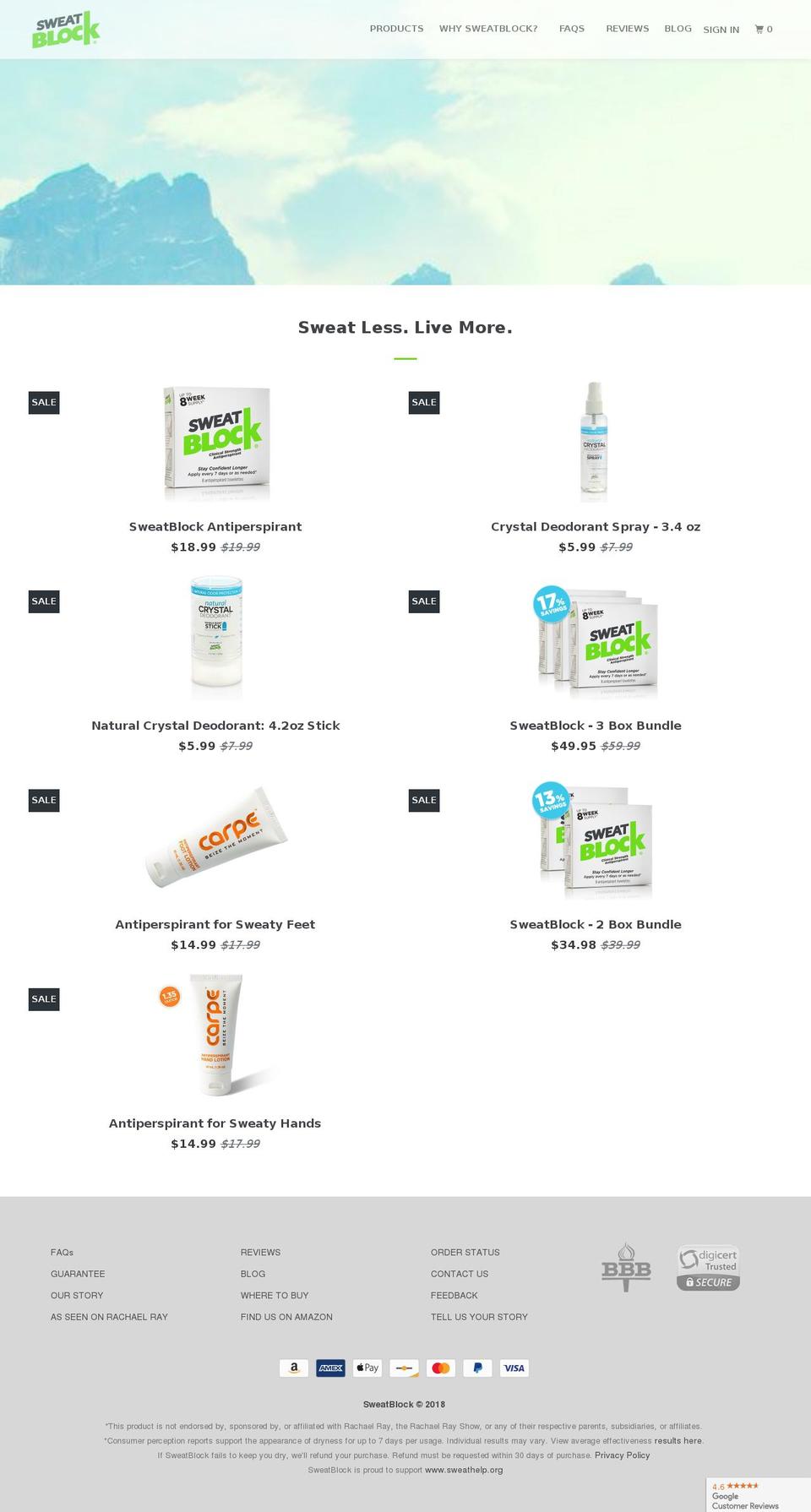 sweat-block.myshopify.com shopify website screenshot