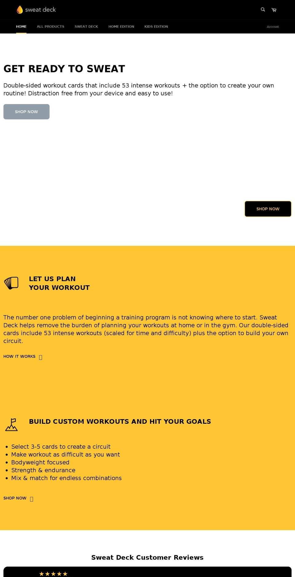 sweat-deck.myshopify.com shopify website screenshot