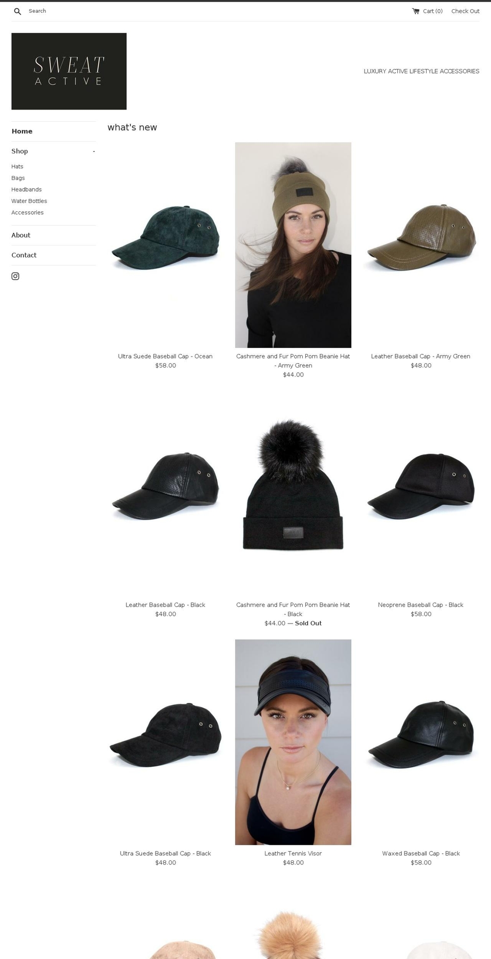 sweatactivewear.com shopify website screenshot