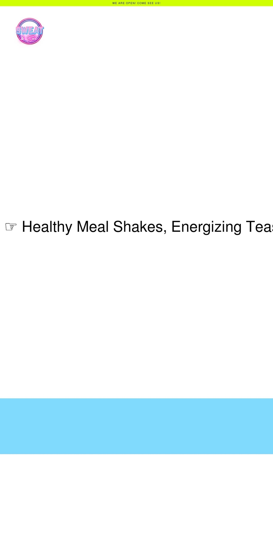 sweatandsoulnutrition.com shopify website screenshot
