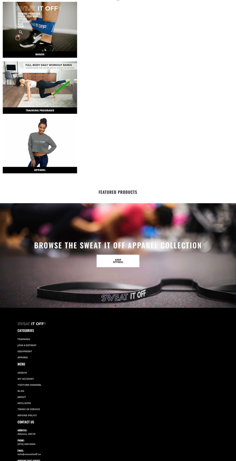 sweatitoff.co shopify website screenshot