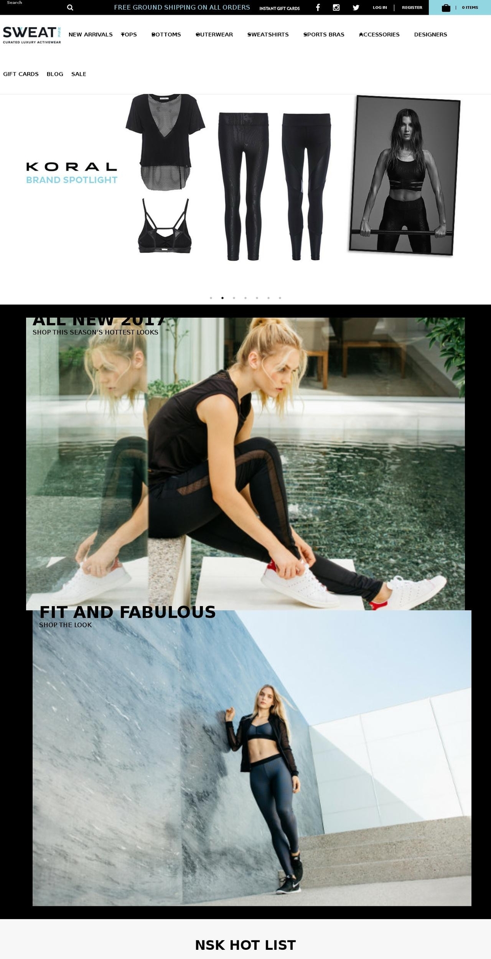 sweatnsk.com shopify website screenshot