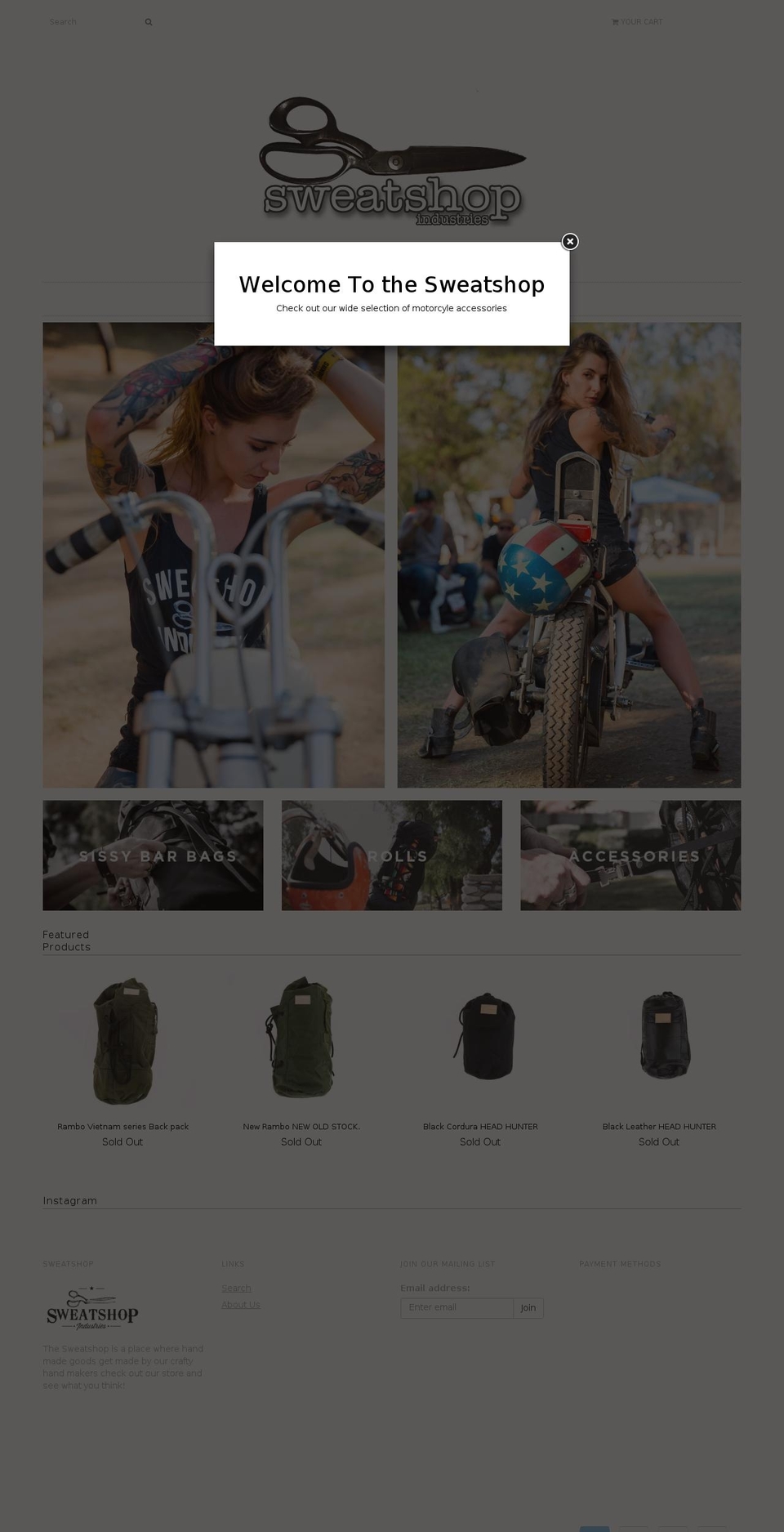 sweatshopind.com shopify website screenshot
