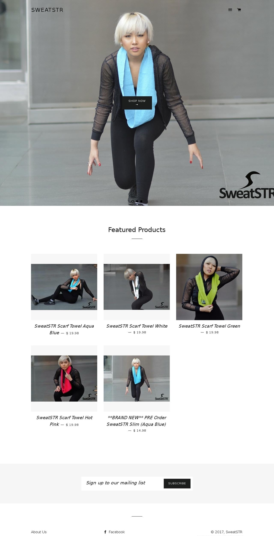 sweatstr.com shopify website screenshot