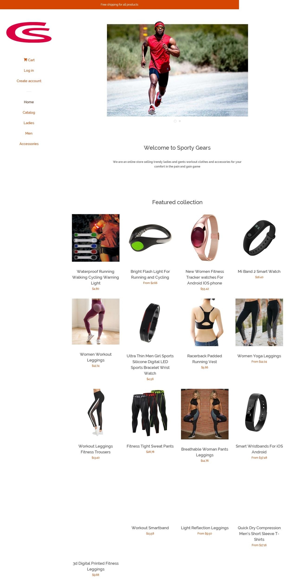 sweatystuff.com — Shopify storefront screenshot
