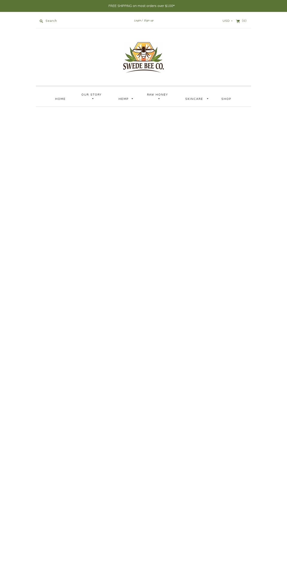 swedebeeco.com shopify website screenshot