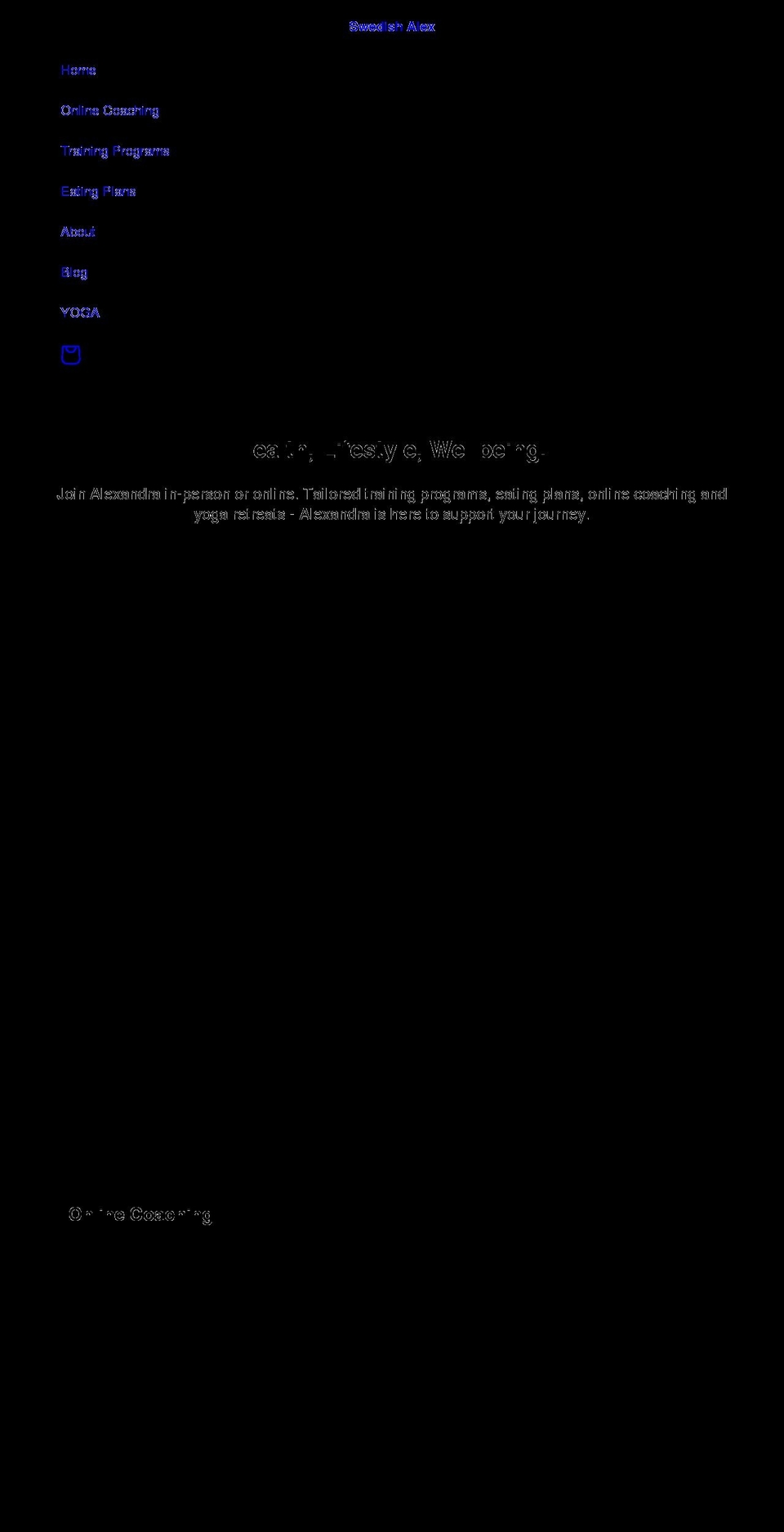 swedishalex.com — Shopify storefront screenshot