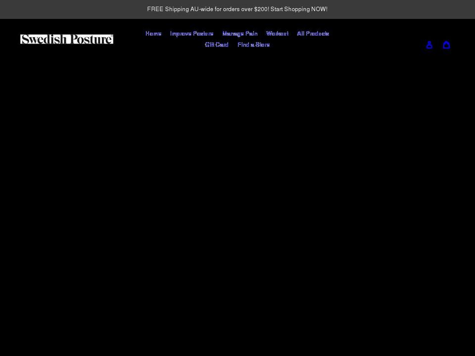 swedishposture.com.au shopify website screenshot