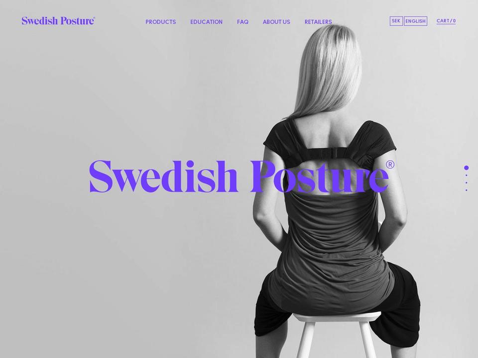 swedishposture.com shopify website screenshot