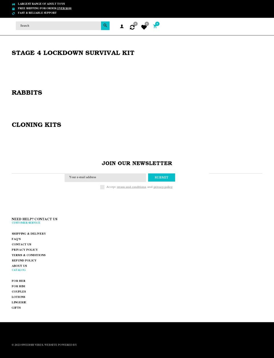 swedishvibes.com.au shopify website screenshot