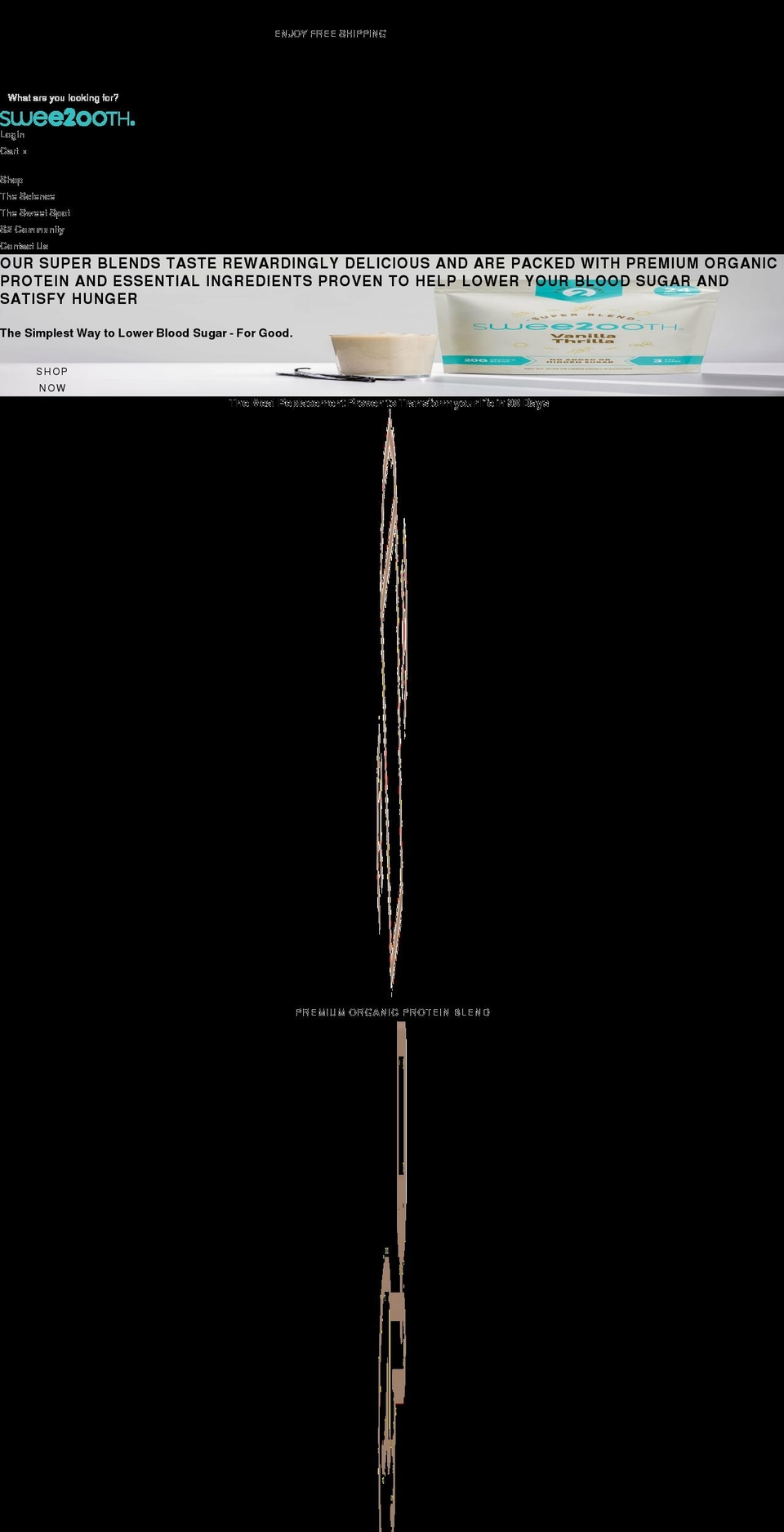 swee2ooth.com shopify website screenshot