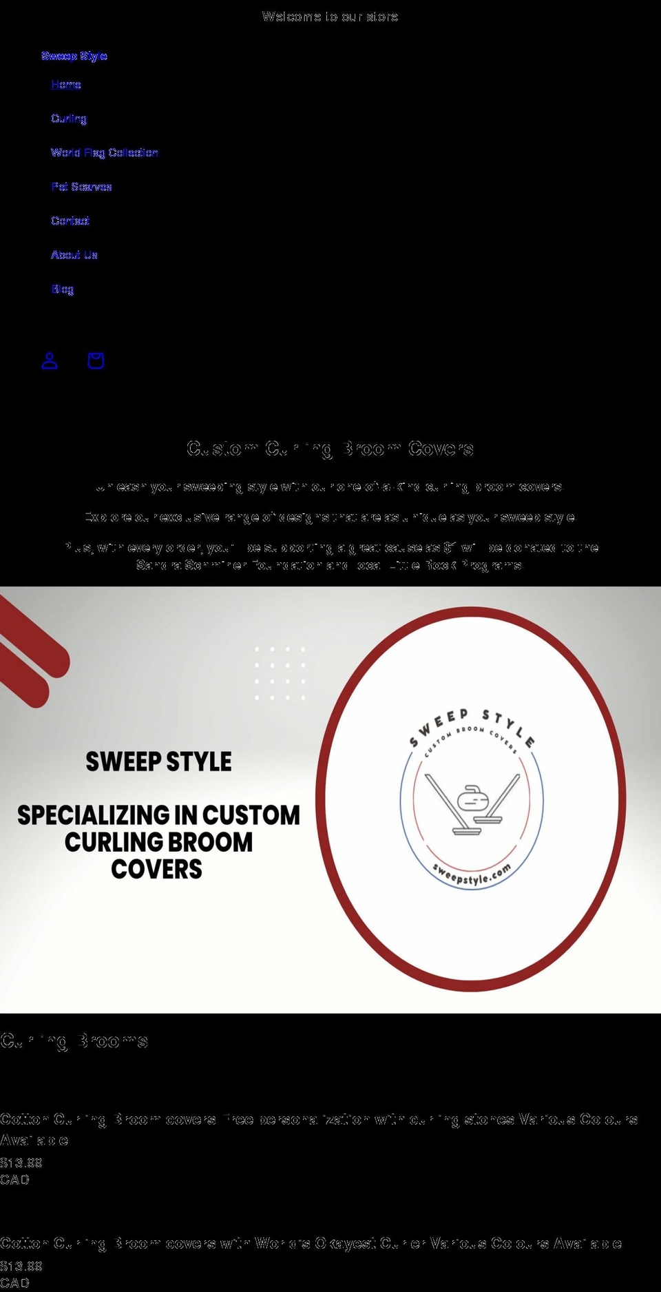 sweepstyle.com shopify website screenshot