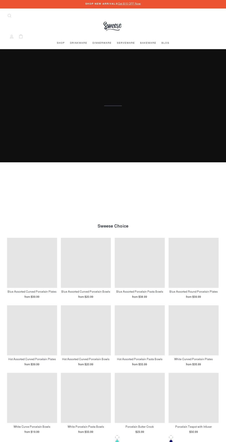 sweese.com shopify website screenshot