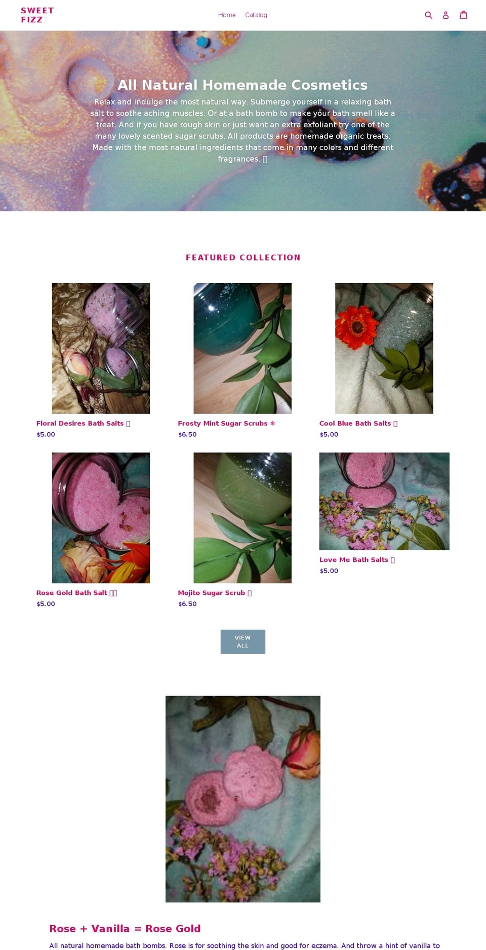sweet-fizz.com — Shopify storefront screenshot