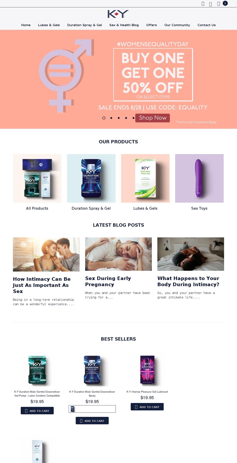 K-Y (MyShop) Shopify Theme Shopify theme site example sweet-nothings.ca