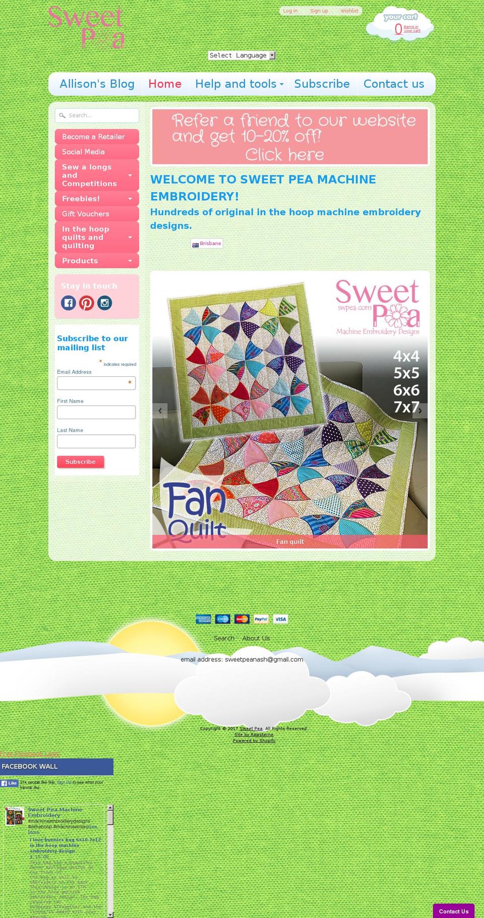 warehouse Shopify theme site example sweet-pea-machine-embroidery-designs.myshopify.com