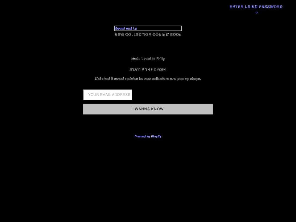 sweetandlo.com shopify website screenshot