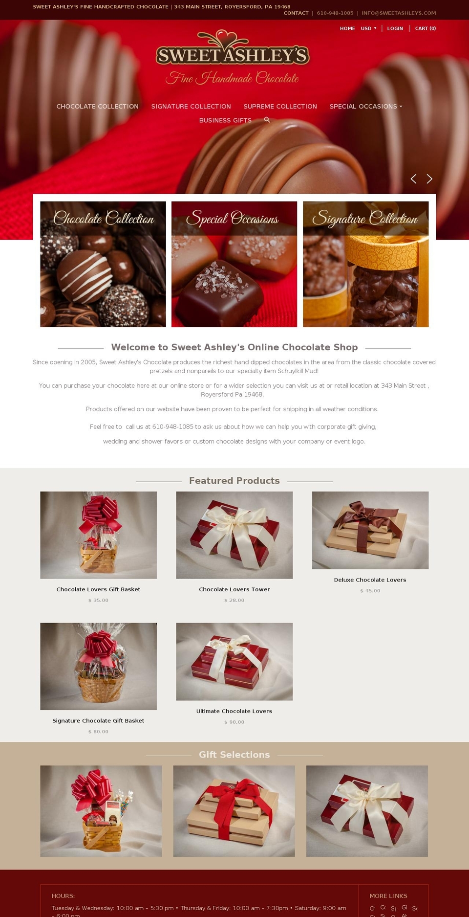 sweetashleys.com shopify website screenshot