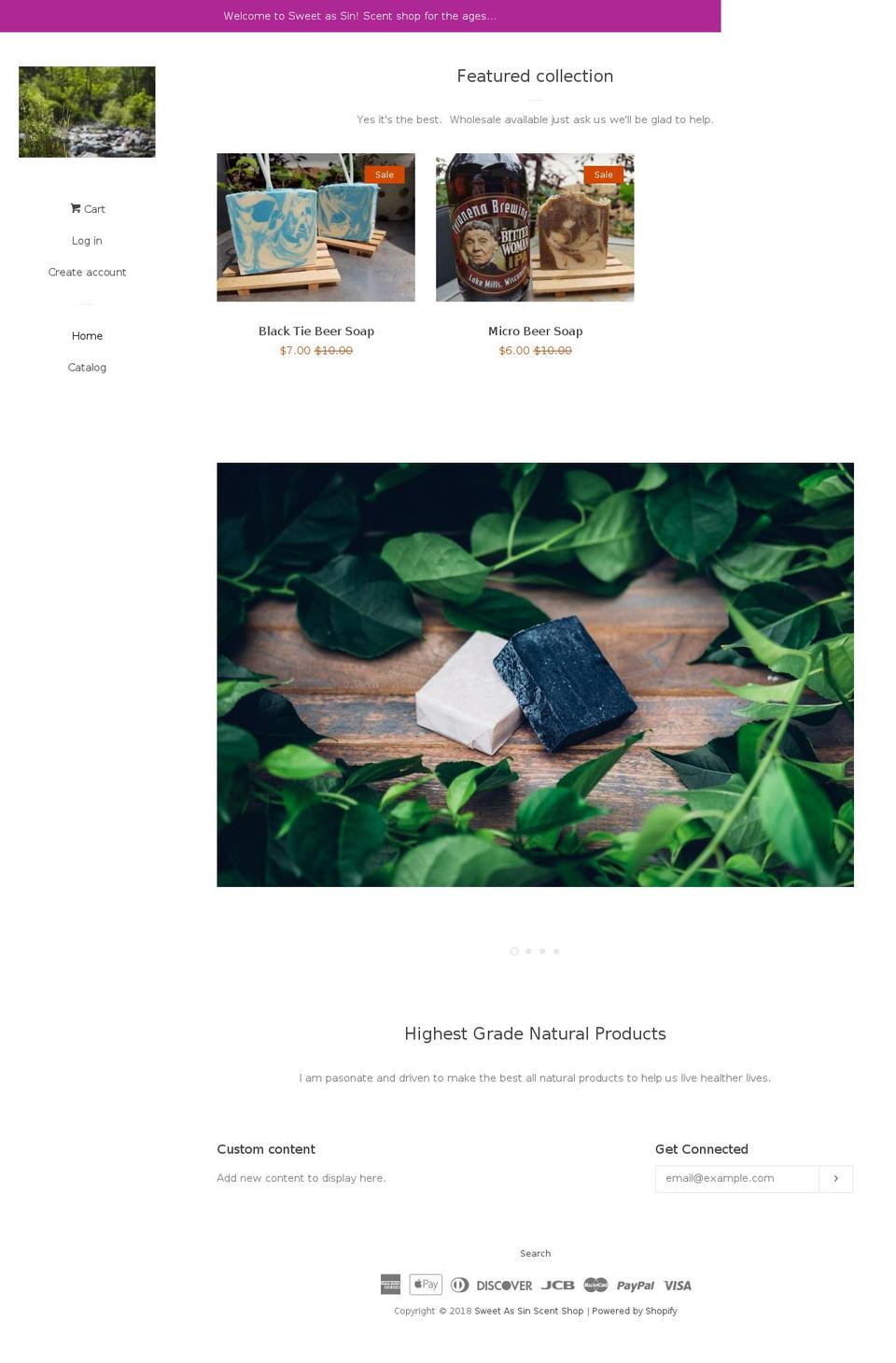 sweetassin.com — Shopify storefront screenshot