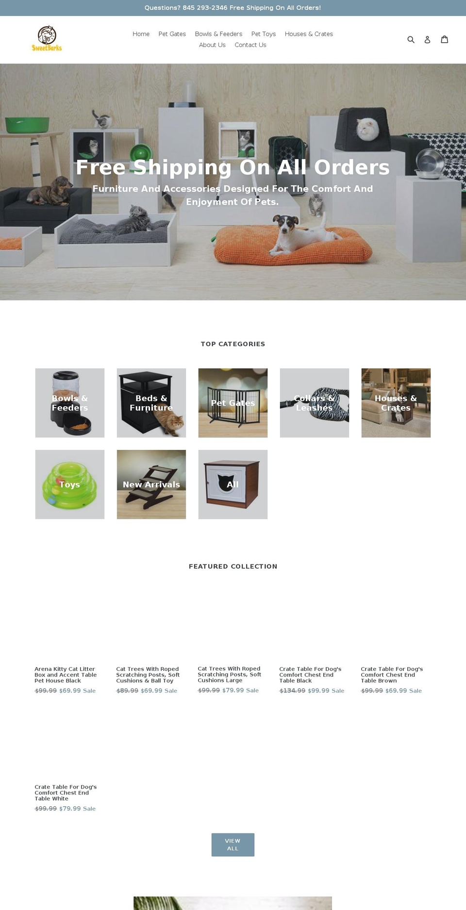 sweetbarks.com — Shopify storefront screenshot