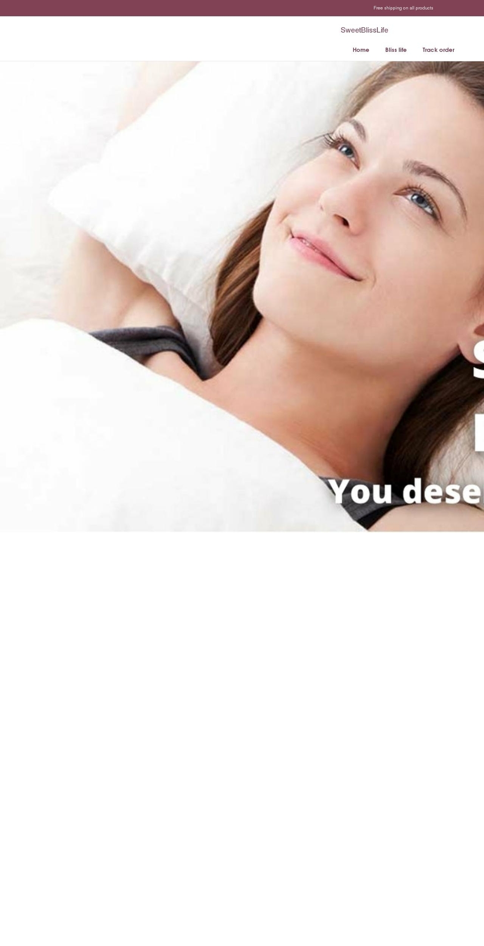 sweetblisslife.com shopify website screenshot