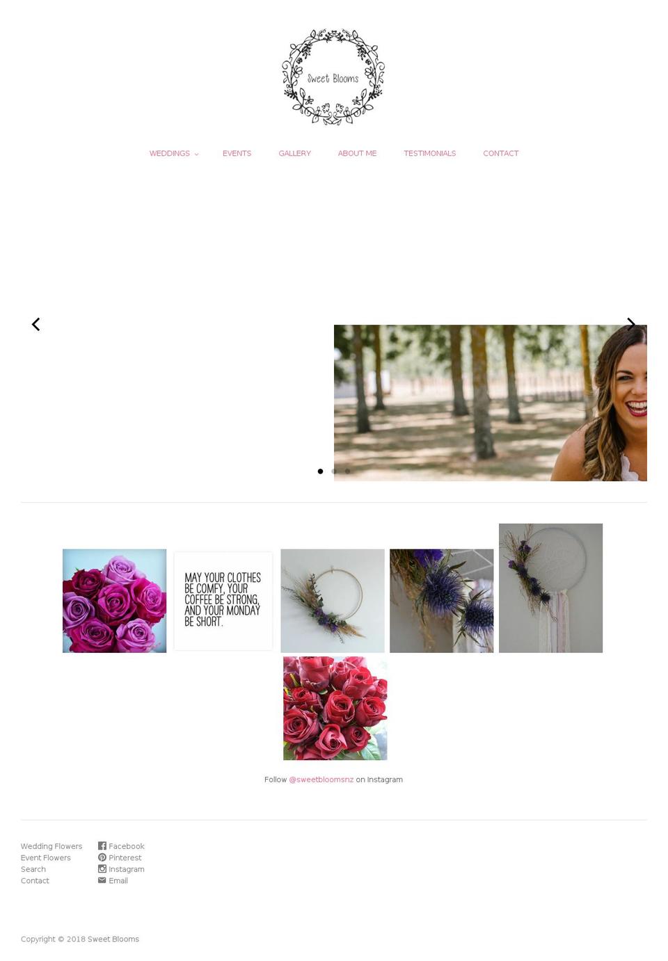 sweetblooms.co.nz shopify website screenshot