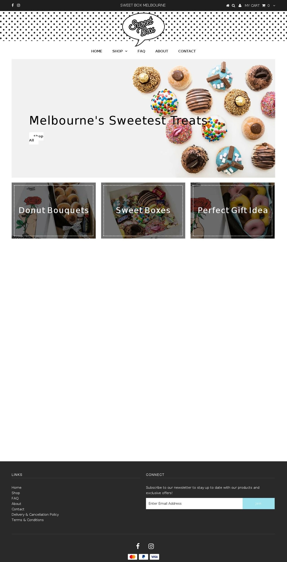 sweetbox.melbourne shopify website screenshot