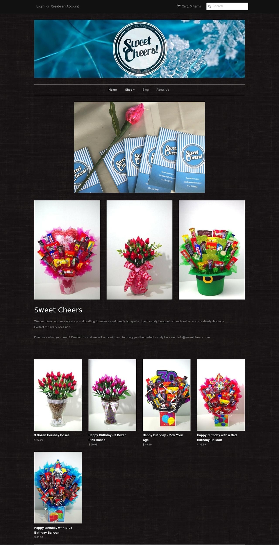 sweetcheers.com shopify website screenshot
