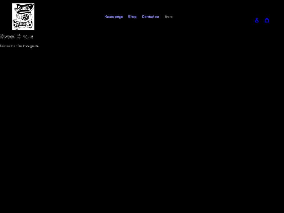 sweetcircus.net shopify website screenshot