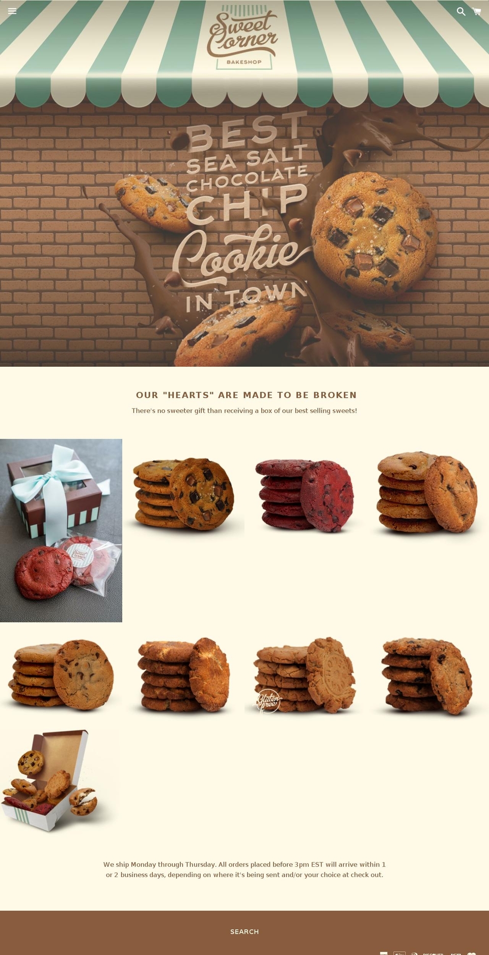 sweetcornernyc.com — Shopify storefront screenshot