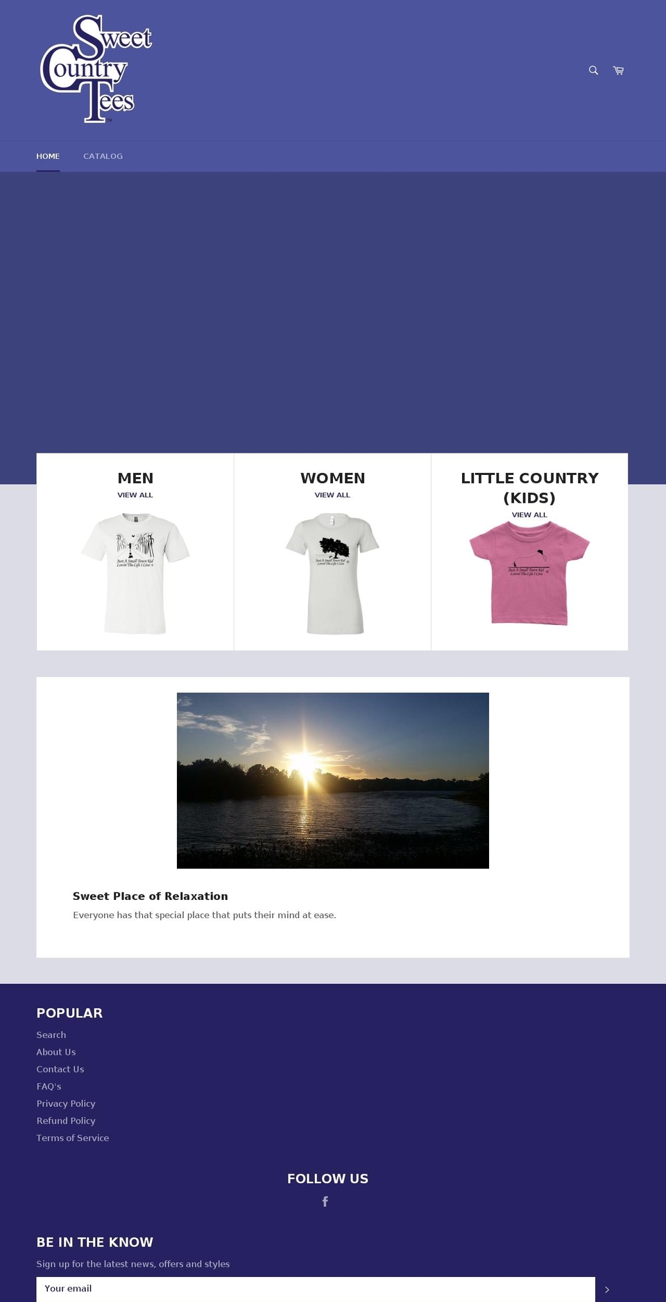 sweetcountrytees.com shopify website screenshot