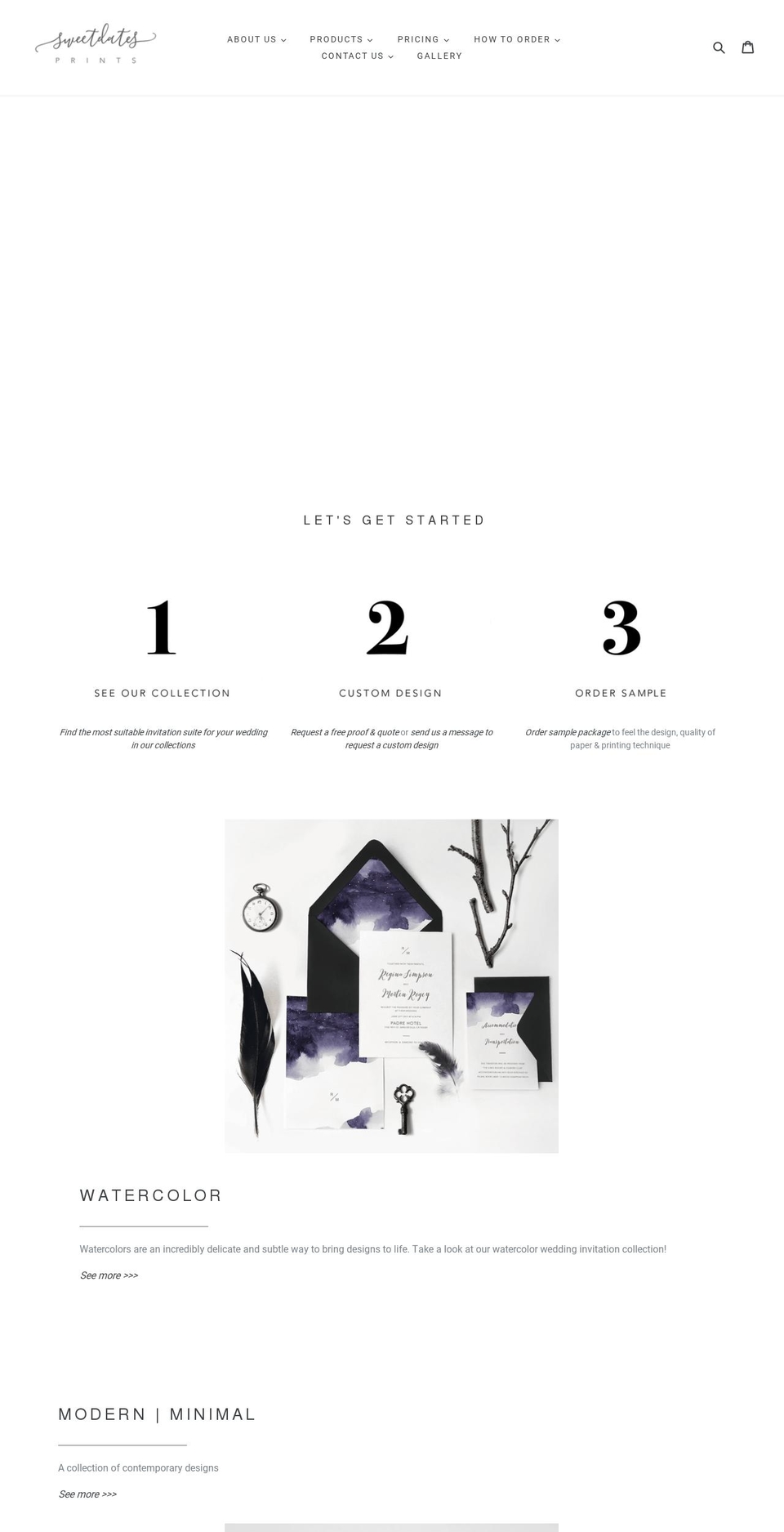 sweetdatesprints.com — Shopify storefront screenshot