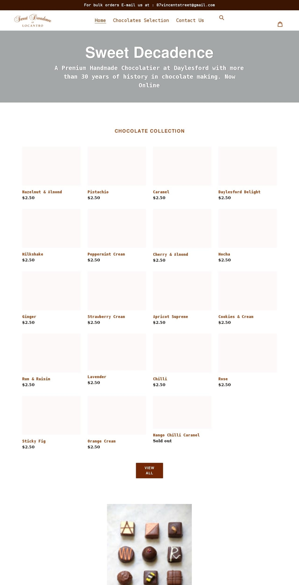 sweetdecadence.com.au shopify website screenshot