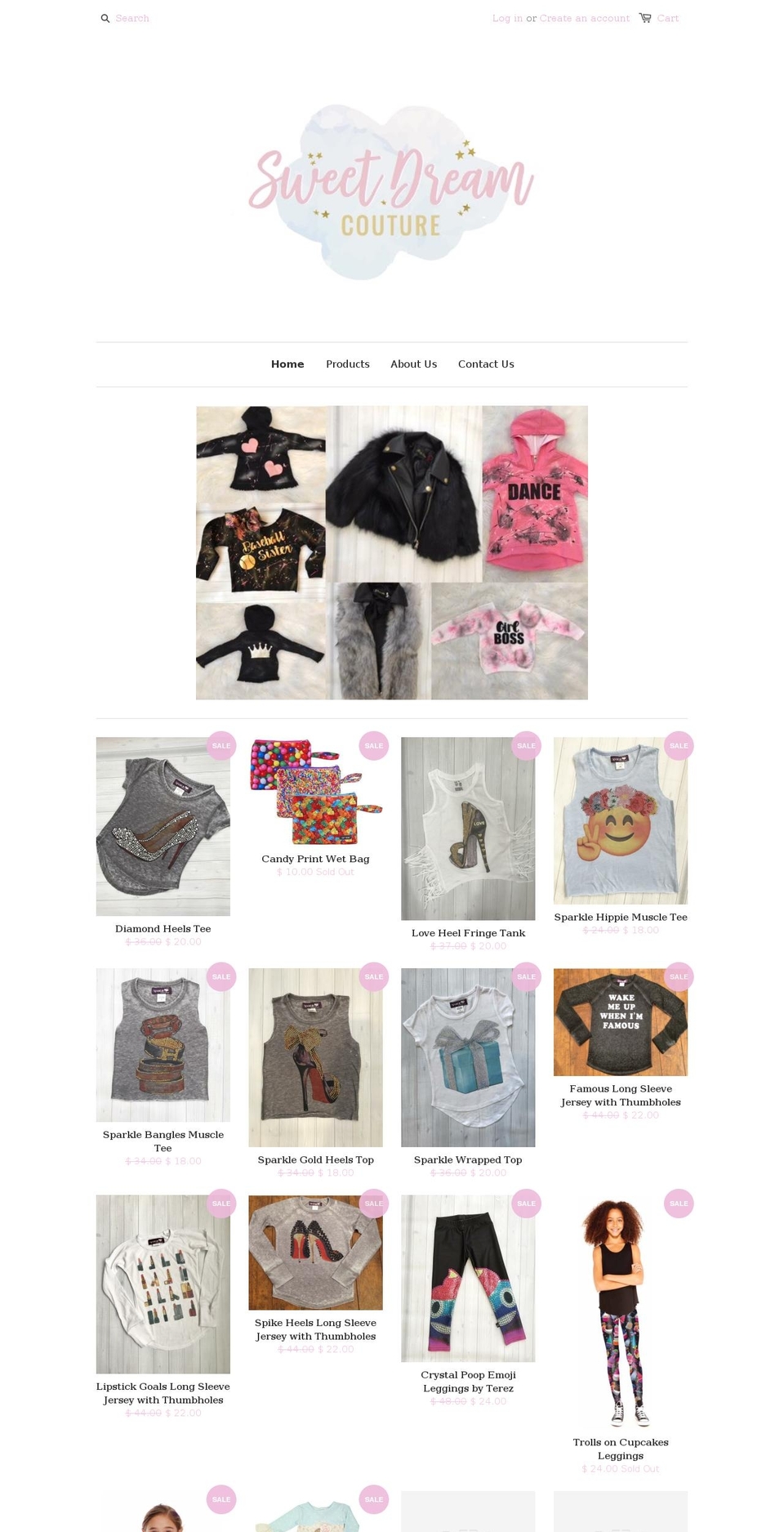 sweetdreamcouture.com shopify website screenshot