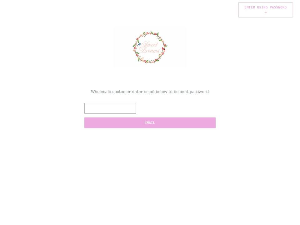 sweetdreams-wholesale.com shopify website screenshot