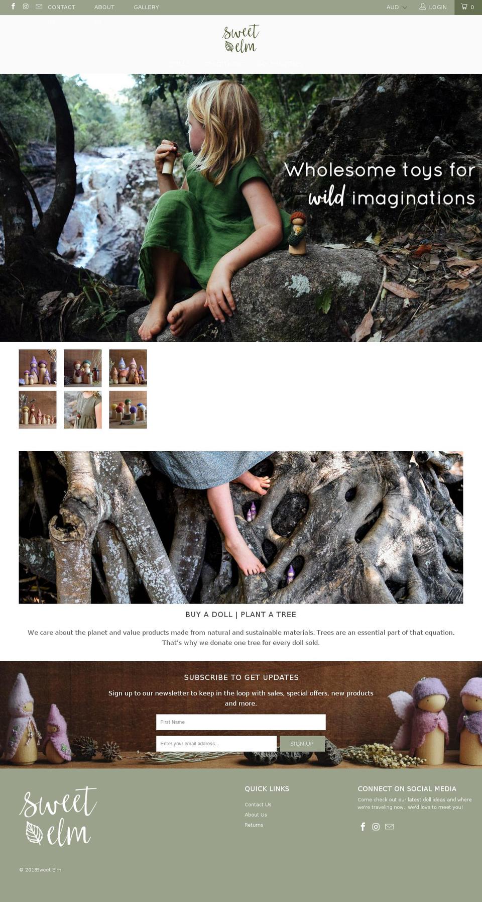 sweetelm.com — Shopify storefront screenshot