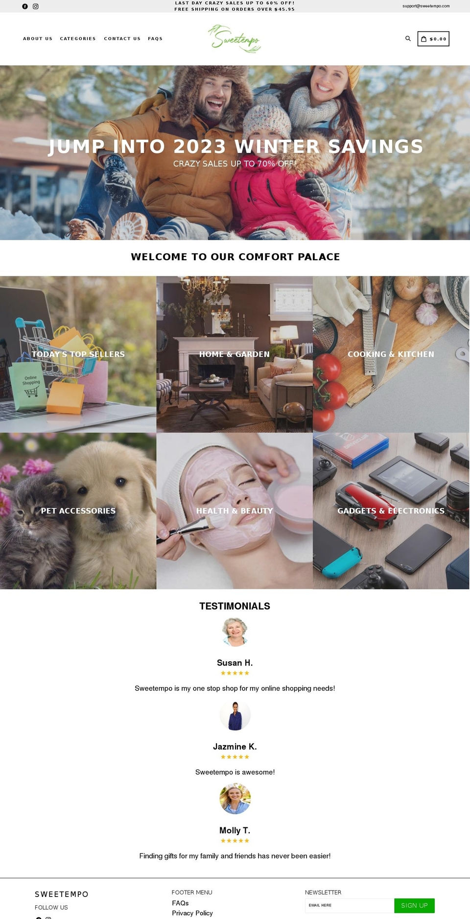 sweetempo.com shopify website screenshot