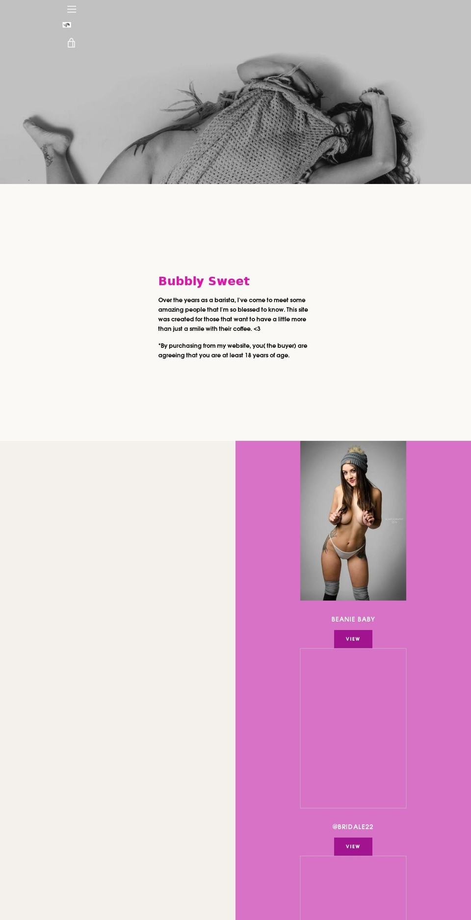 sweetenmycoffee.com — Shopify storefront screenshot
