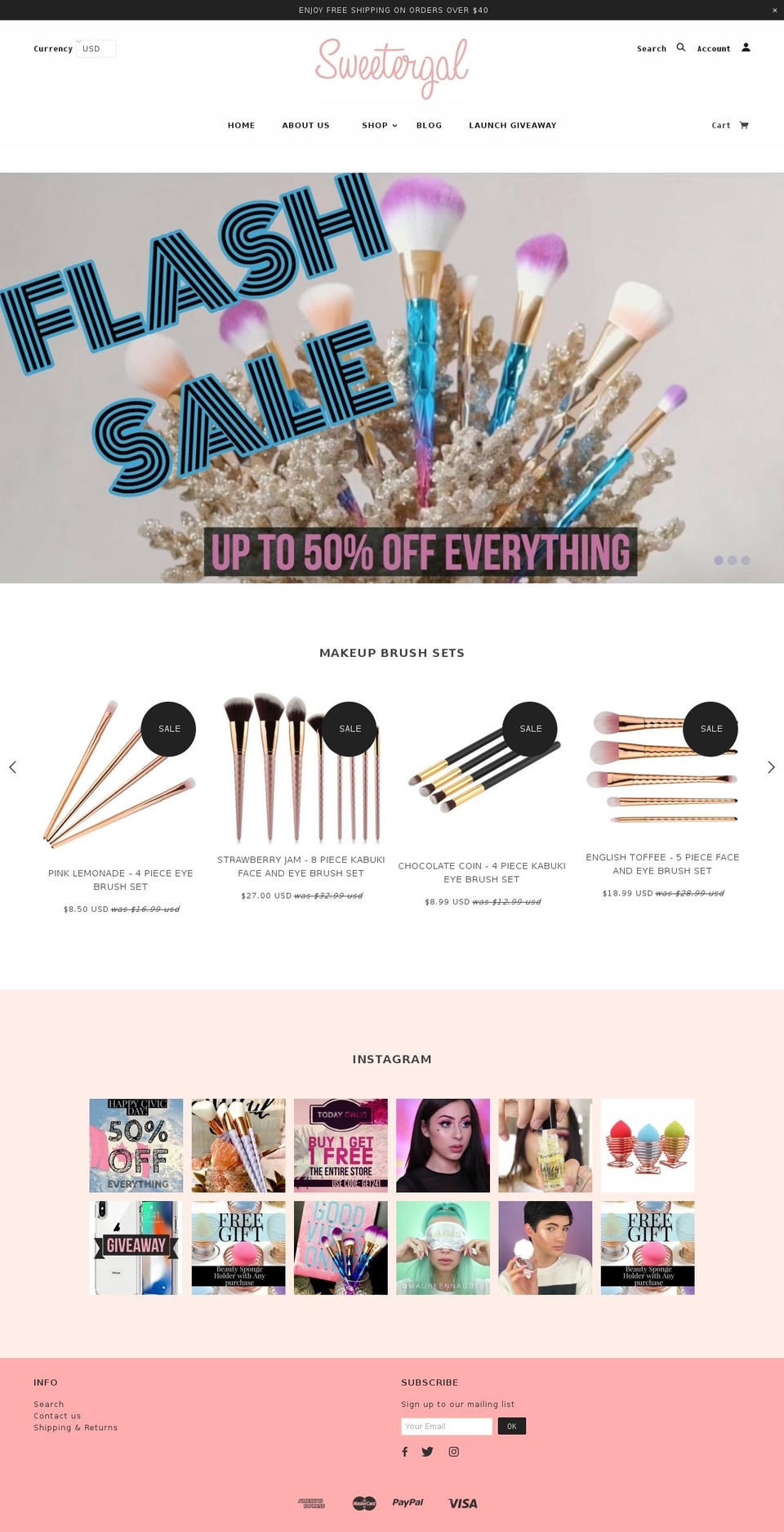 sweetergal.com — Shopify storefront screenshot