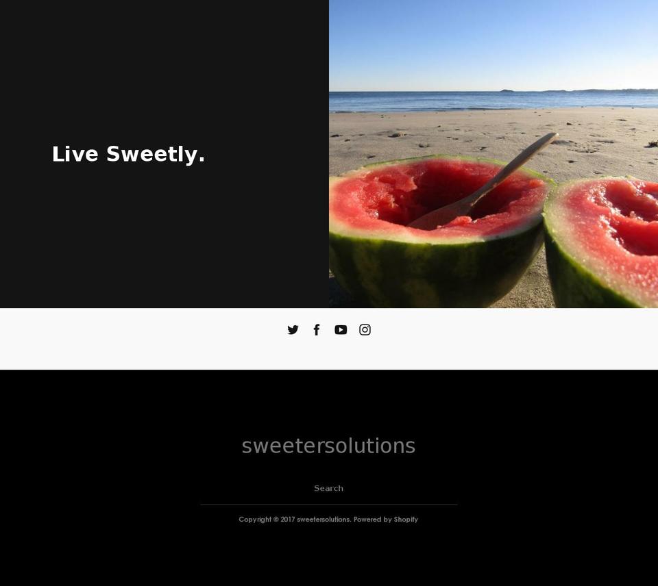 sweetersolutions.com shopify website screenshot