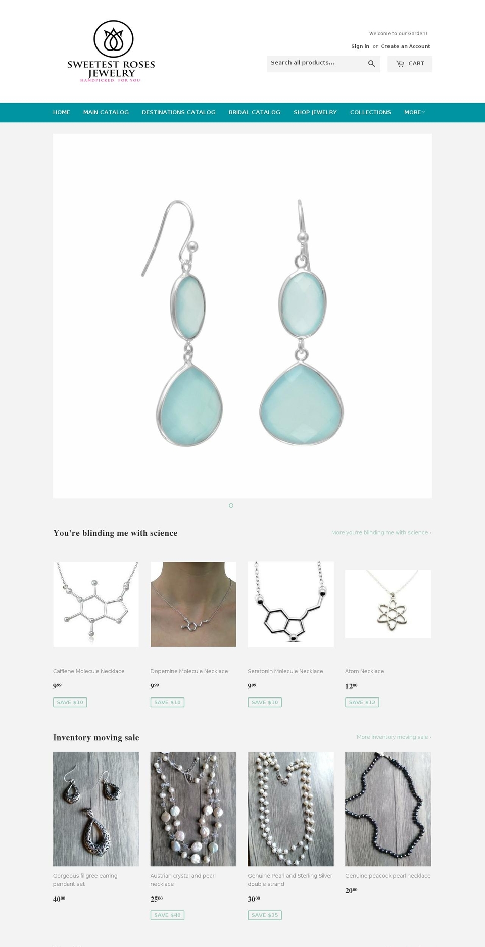sweetestroses.com — Shopify storefront screenshot