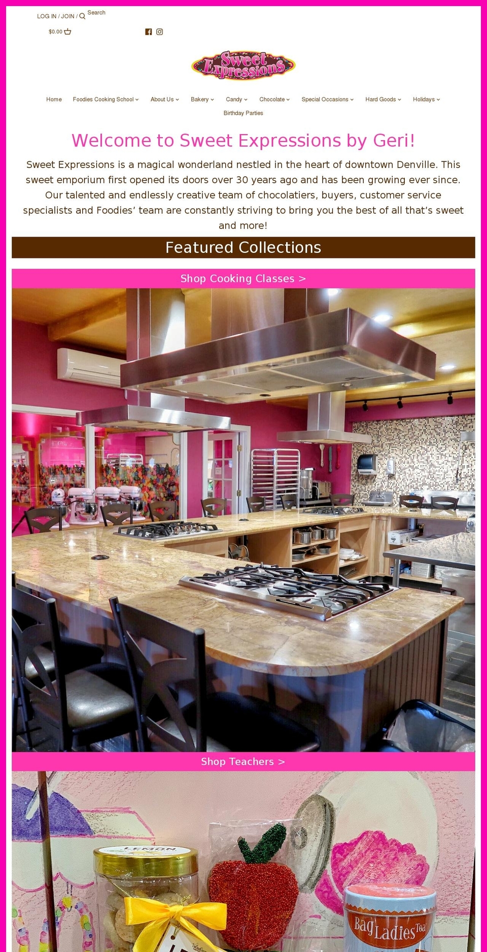sweetexpressionsbygeri.com shopify website screenshot