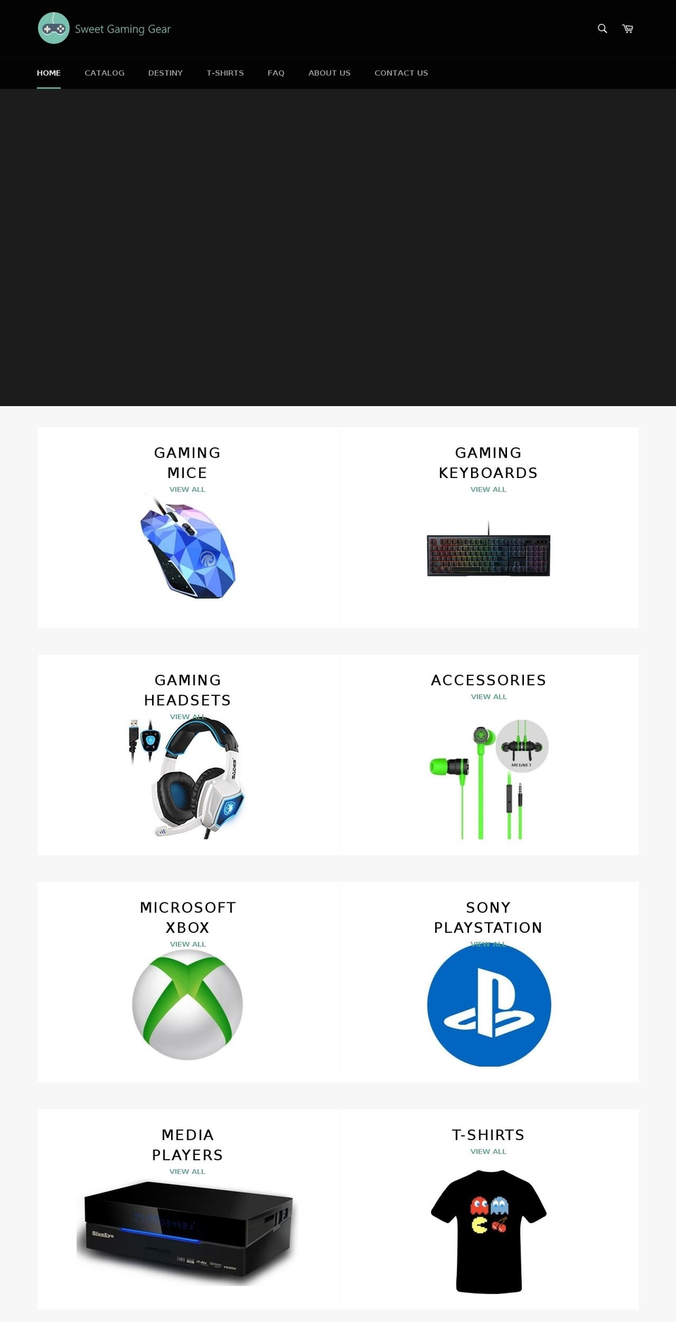 sweetgaminggear.net shopify website screenshot