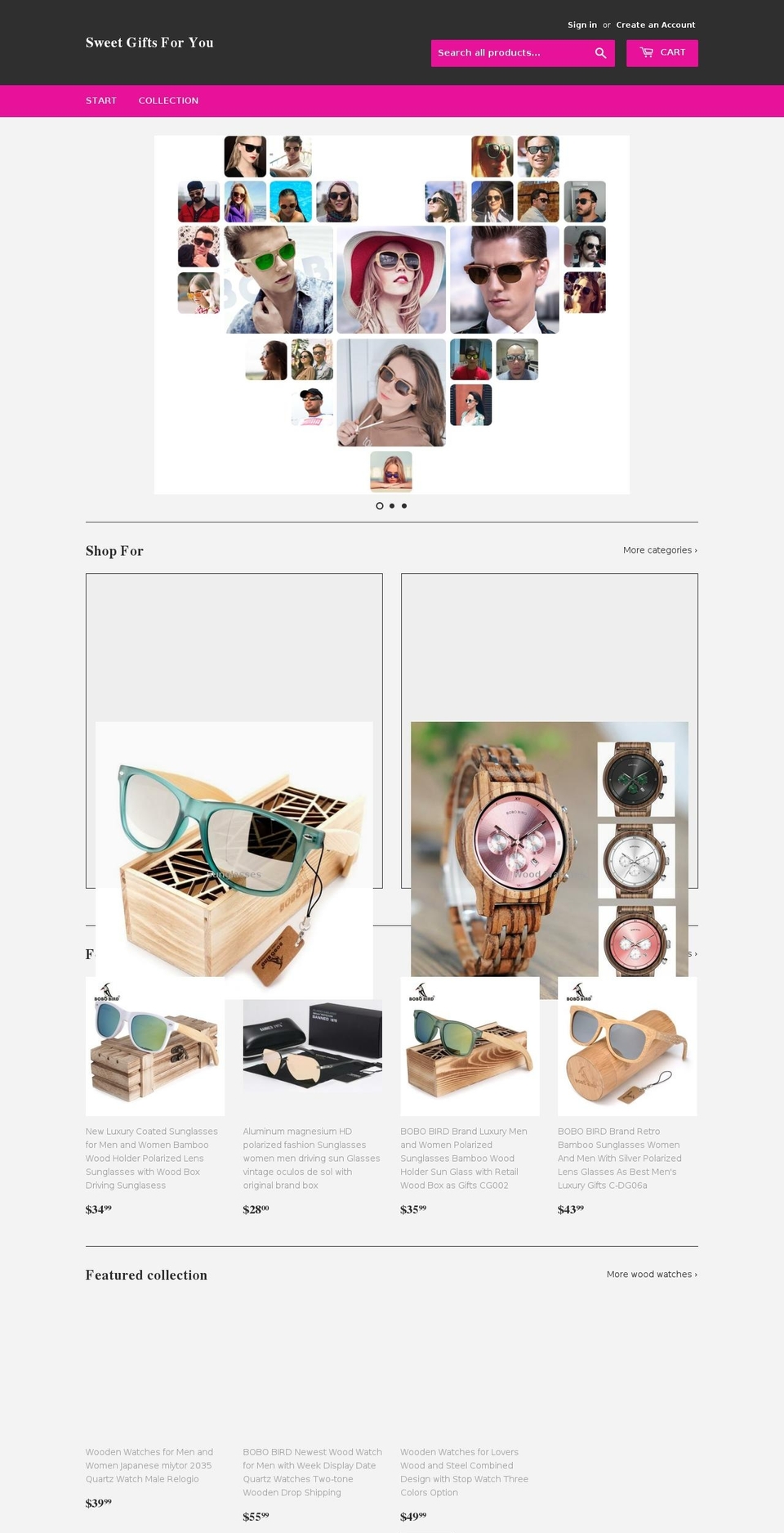 sweetgiftsforyou.com — Shopify storefront screenshot