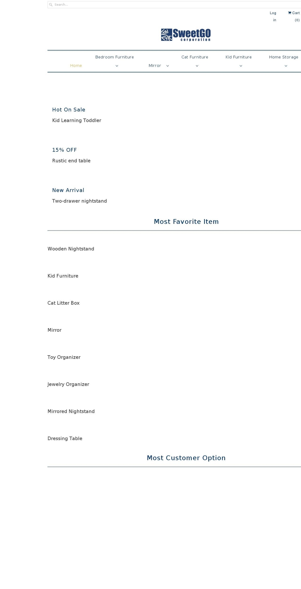 sweetgo-home.com shopify website screenshot