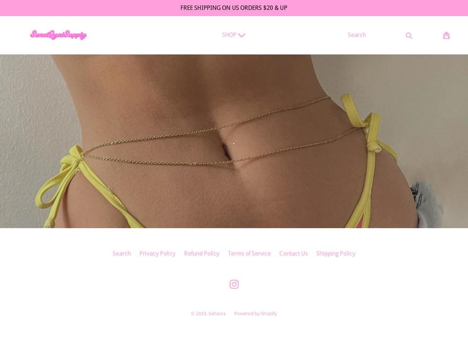 sweetgyalsupply.com shopify website screenshot